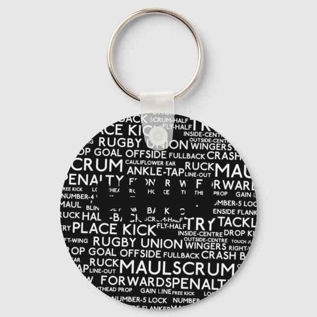Rugby Gewerkschaft Geschenke Schlüsselanhänger (Vorderseite)