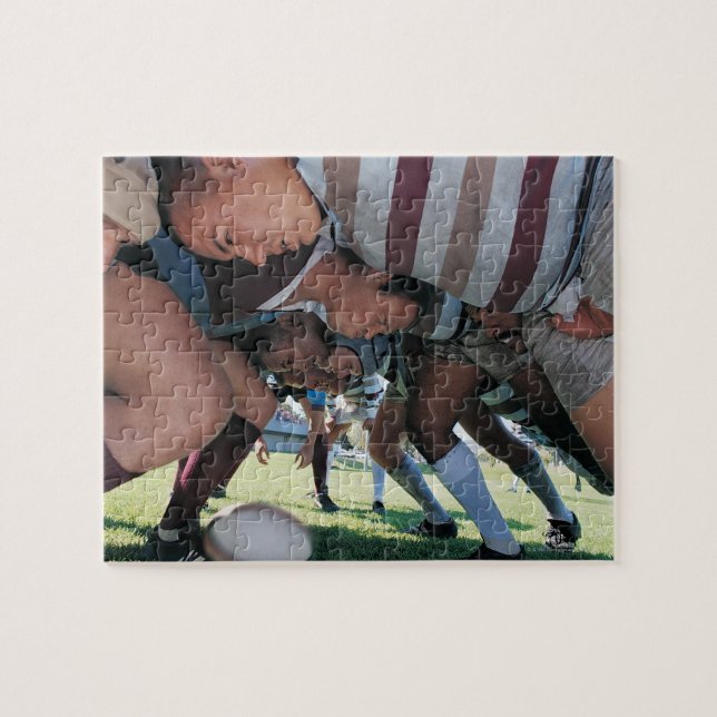 Rugby Gewerkschaft Spieler in einem Rätsel (Horizontal)