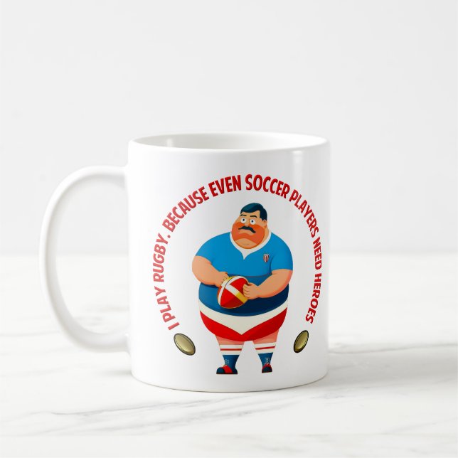Rugby Heroes Tasse (Links)