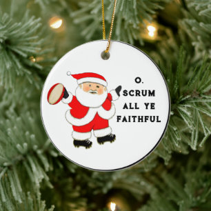 Rugby Holiday-Geschenk Keramik Ornament