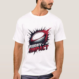 Rugby = Impact – Explosive Rugby-Ball-Grafik T-Shirt