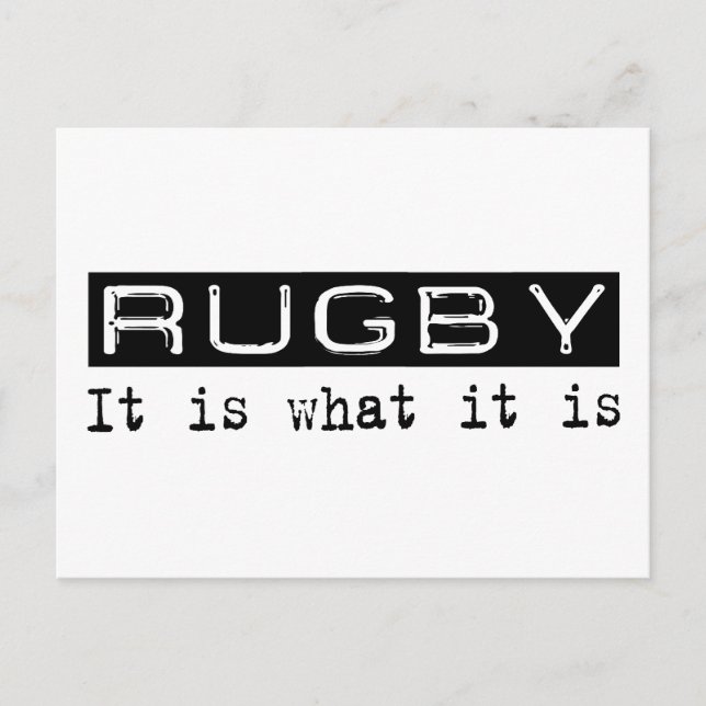 Rugby It is Postkarte (Vorderseite)
