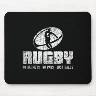 Rugby Kein Helm Keine Polster Nur Hemd - Lustiger Mousepad
