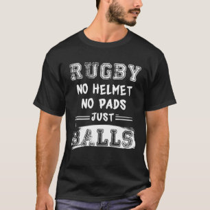 Rugby kein Sturzhelm keine Auflage-gerade T-Shirt