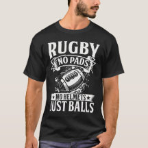 Rugby Keine Polster Keine Helme Nur Bälle Weißes R