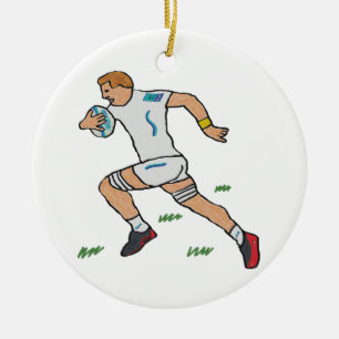 Rugby Keramik Ornament
