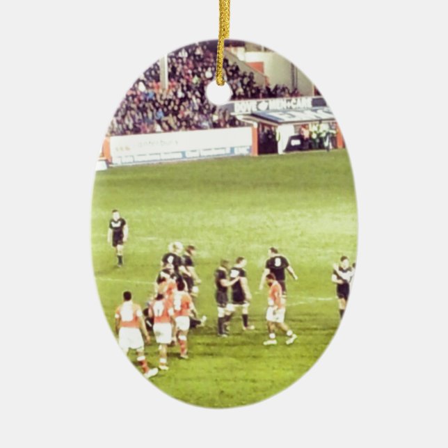 Rugby Keramikornament (Vorne)