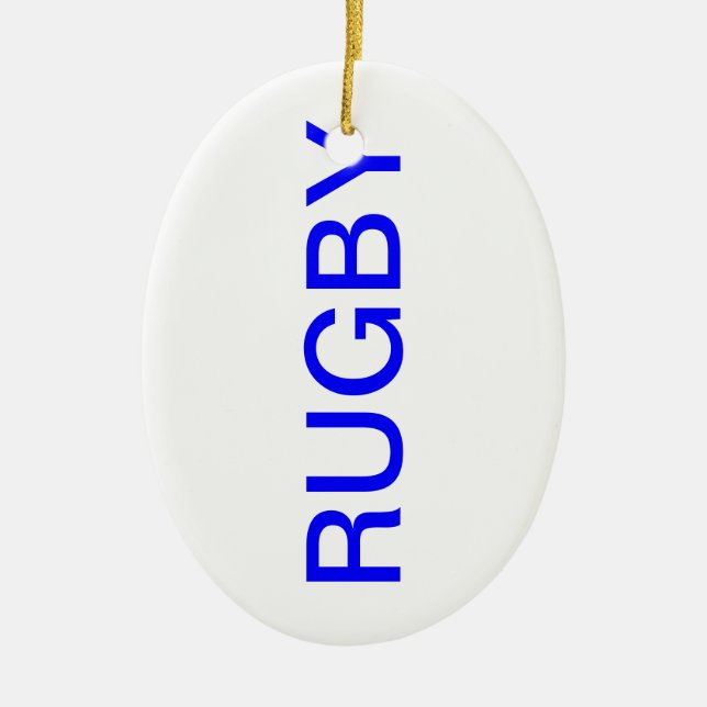 RUGBY KERAMIKORNAMENT (Vorne)
