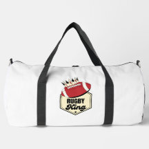 Rugby King | Crowned Abzeichen Design for Rugby