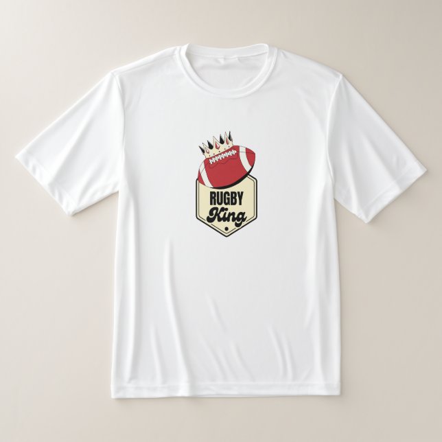 Rugby King | Crowned Abzeichen Design for Rugby T-Shirt (Ablage )