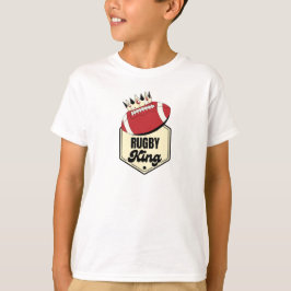 Rugby King | Crowned Abzeichen Design for Rugby T-Shirt