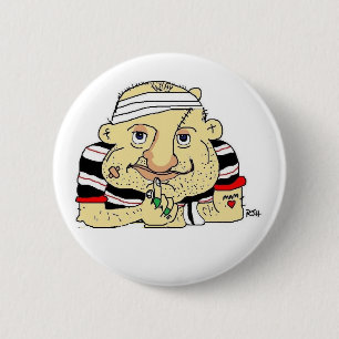 RUGBY-KNOPF ODER ABZEICHEN BUTTON