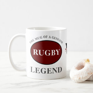 Rugby Legend Monogram Fügen Sie Ihren Namen zum Ge Kaffeetasse