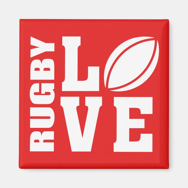 Rugby Liebe Magnet (Vorne)