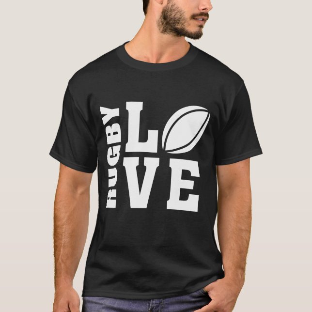 Rugby Liebe T-Shirt (Vorderseite)