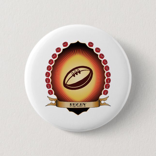 Rugby Mandorla Button (Vorderseite)