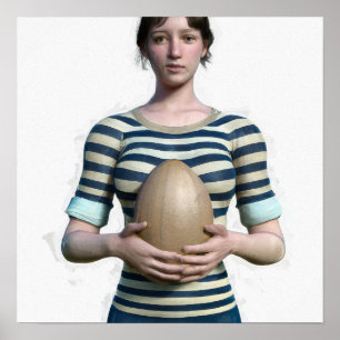 Rugby Player Art Print Poster