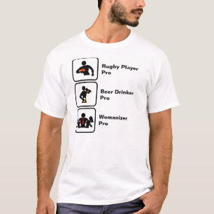 Rugby Player, Biertrinker, Frauenliebhaber T-Shirt