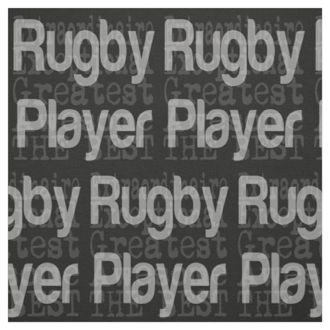 Rugby Player Extraordinaire Stoff (Muster)