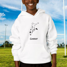 Rugby Player & Individuelle Name Sportschwarz und 