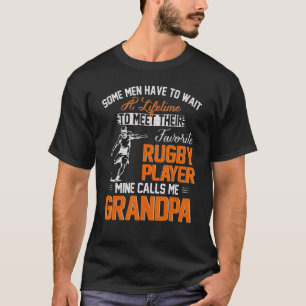 Rugby Player Mine nennt mich Grandpa Rugby-Geschen T-Shirt