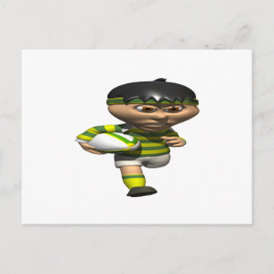 Rugby Player Postkarte