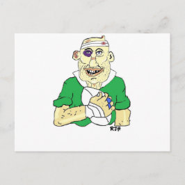 RUGBY PLAYER POSTKARTE