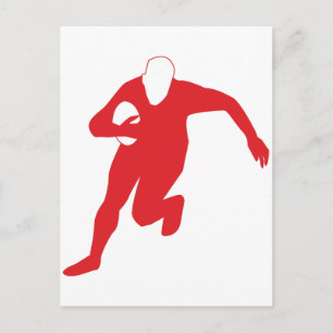 Rugby Player Postkarte