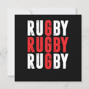 Rugby Player Rugby Team Rugby Football Geschenk Einladung