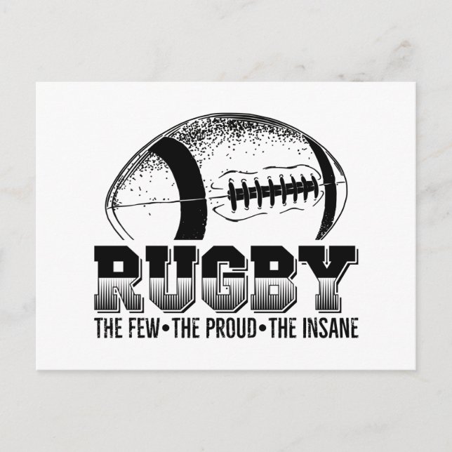 Rugby Player | Trainerteam Sportgeschenke Postkarte (Vorderseite)