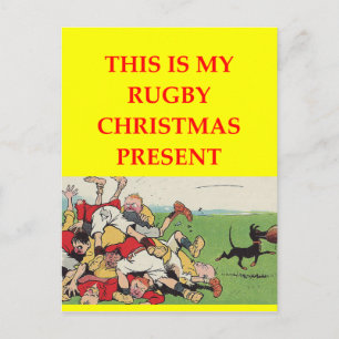 RUGBY POSTKARTE
