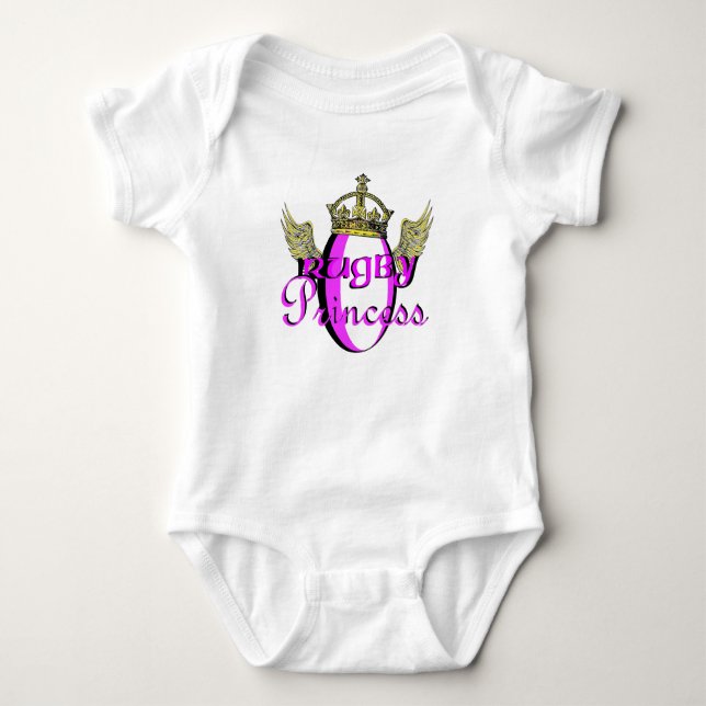 Rugby Princess Baby Strampler (Vorderseite)