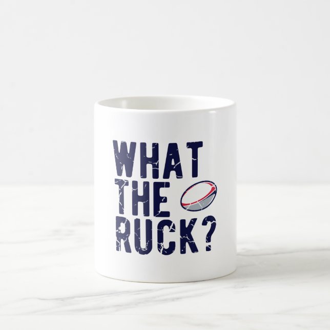 Rugby Pun Das Geschenk der Ruck Rugby-Spieler Kaffeetasse (Mittel)