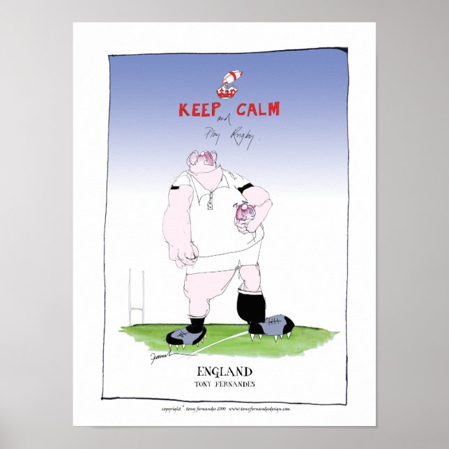 Rugby-Spieler, tony fernandes Poster (Vorne)