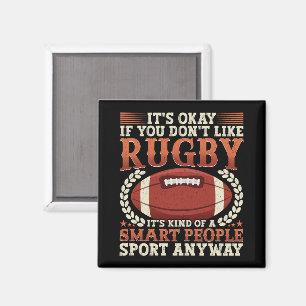 Rugby-Spieler, wie eine Art intelligenter Leute, d Magnet
