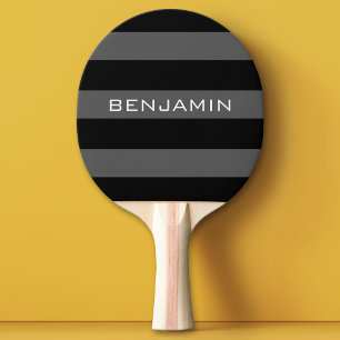 Rugby Streifen mit Individuelle Name Tischtennis Schläger