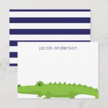 Rugby Stripes Alligator Personalisierte Mitteilung