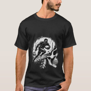 Rugby-Totenschädel-Sprint T-Shirt