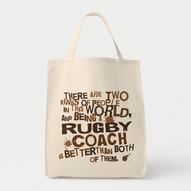 Rugby-Trainer-Geschenk Tragetasche (Vorne)
