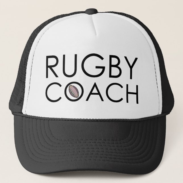 Rugby-Trainer Truckerkappe (Vorderseite)
