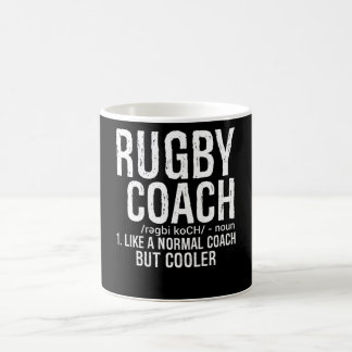 Rugby-Trainer wie normaler Coach, aber cooler Kaffeetasse