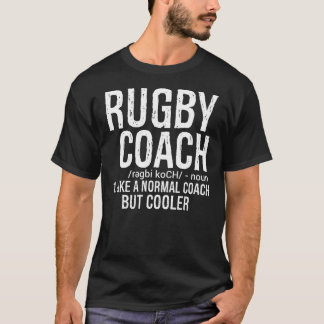 Rugby-Trainer wie normaler Coach, aber cooler T-Shirt