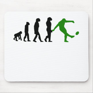 Rugby-Tritt-Evolution (Grün) Mousepad
