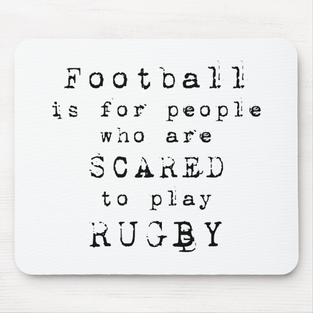 Rugby Type.png Mousepad (Vorne)