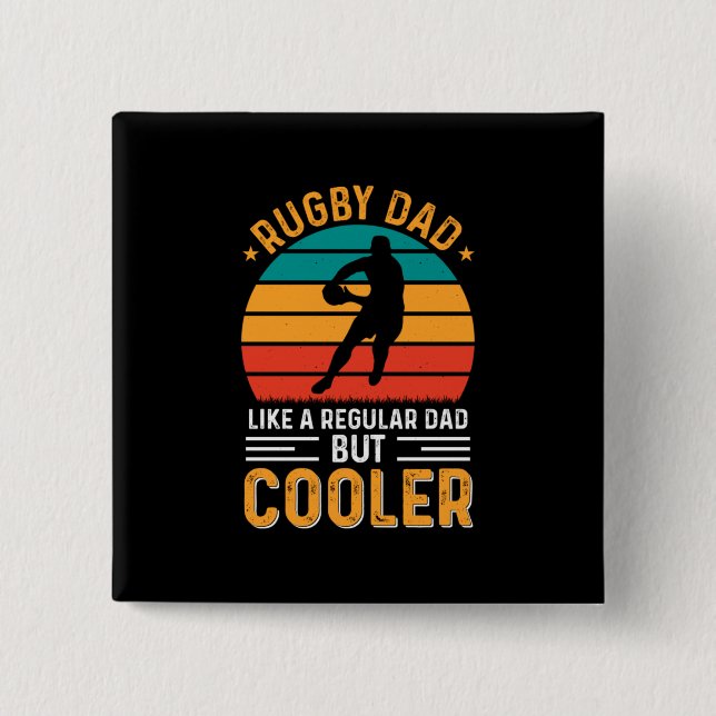 Rugby Vater Button (Vorderseite)