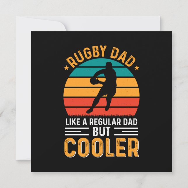 Rugby Vater Einladung (Vorderseite)
