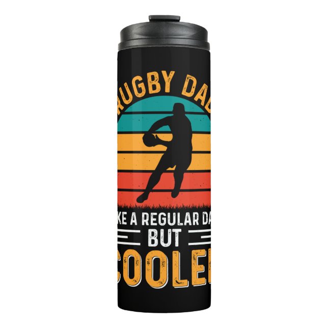 Rugby Vater Thermosbecher (Vorderseite)