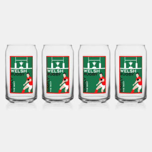 Rugby Wales Fan-Art Dosenglas