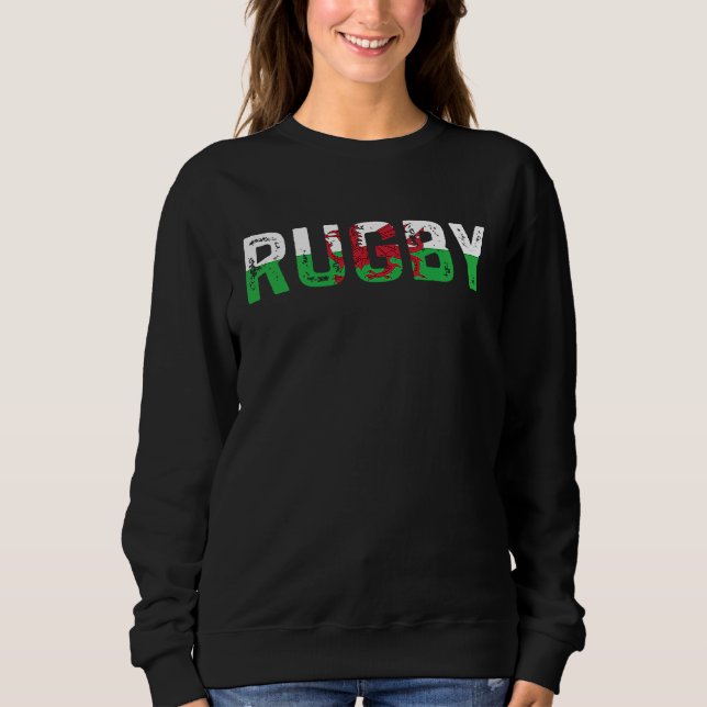 Rugby Wales  Welsh Pride Flag Sweatshirt (Vorderseite)