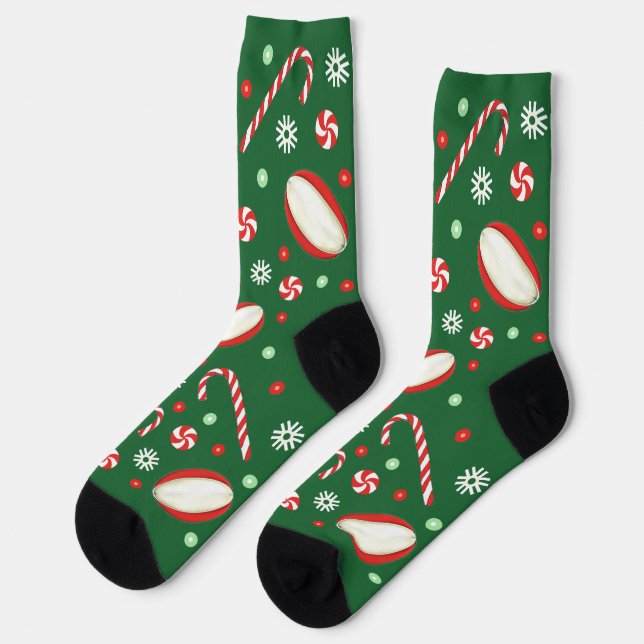 Rugby-Weihnachtsgeschenke Socken (Linkes Detail)